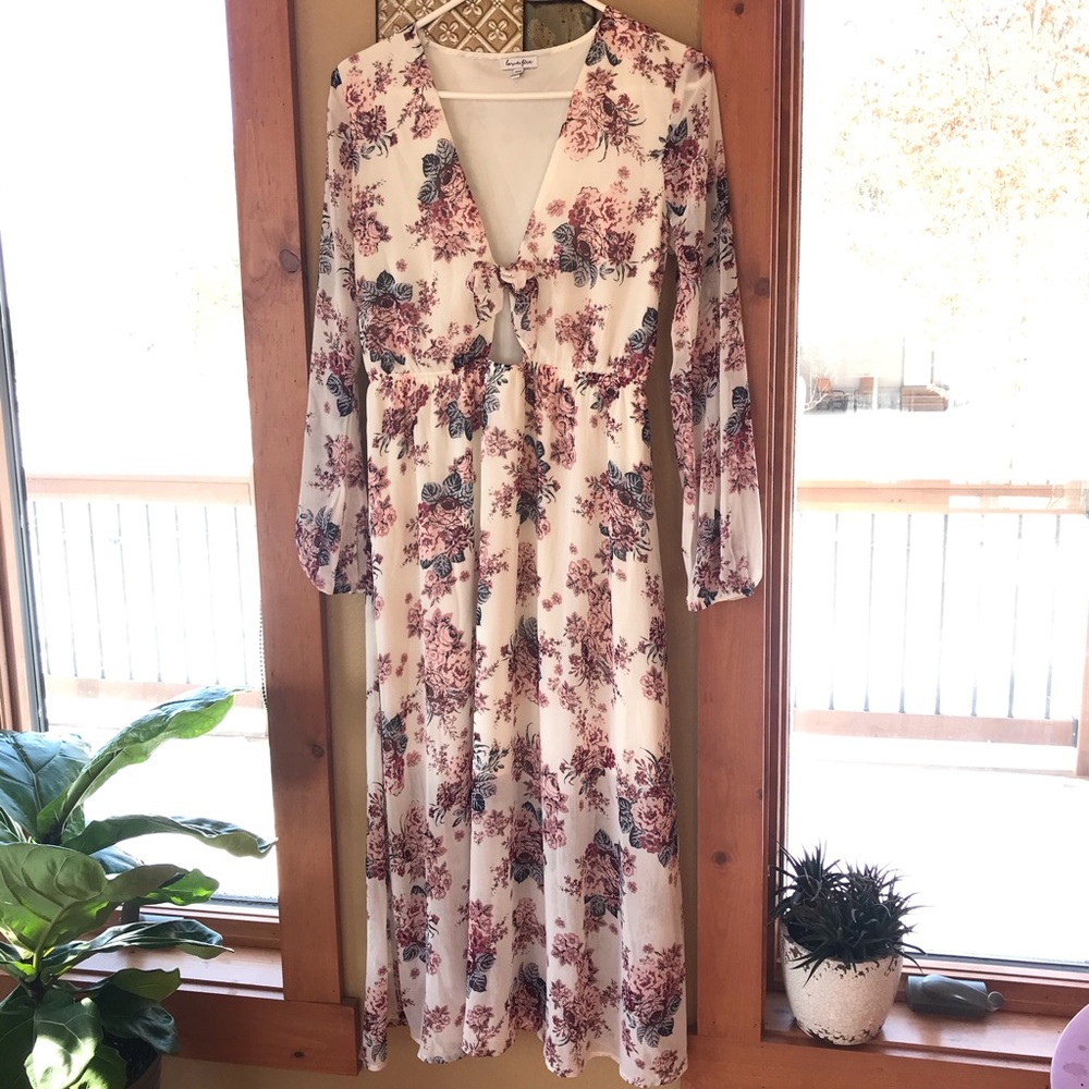 Long floral dress